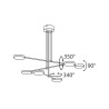 Moderne design plafonnière 6 verstelbare LED lampen Fad Maytoni Korting