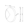 Ronde wandlamp Ø 25cm LED-verlichting Jupiter Maytoni Korting