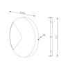 Ronde LED wandlamp design Ø 38cm Jupiter Maytoni Korting