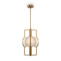 Moderne hanglamp in goudkleurig metaal met 3 lampen Marmer Maytoni Aanbieding