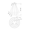 Maytoni Rim LED Hanglamp Zwart - 3 Verstelbare Ringen Korting