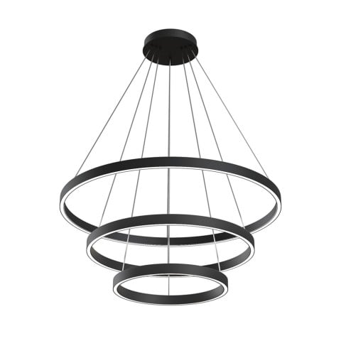 Maytoni Rim LED Hanglamp Zwart - 3 Verstelbare Ringen Aanbieding
