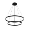 Moderne verstelbare zwarte plafondlamp 2 ringen LED Rim Maytoni Verkoop