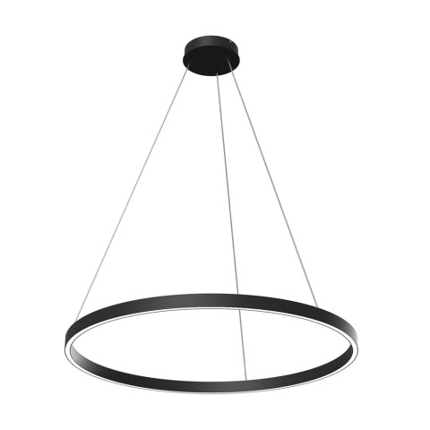 LED hanglamp zwarte cirkel Ø 80cm Rim Maytoni