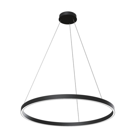 Zwarte LED hanglamp ring Ø 80cm Rim Maytoni Aanbieding