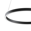 Zwarte cirkelvormige plafondkroonluchter Ø 60cm licht LED modern Rim Maytoni Verkoop