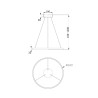 Maytoni Rim Moderne LED Plafondlamp Zwart Cirkel Ø 60cm Aanbod