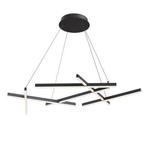 Moderne zwarte hanglamp LED keuken woonkamer Line Maytoni Aanbieding