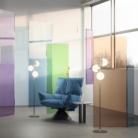 Moderne vloerlamp met 3 bollen Nostalgia Maytoni Aanbieding