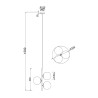 Hanglamp met 3 bollen voor woonkamer en slaapkamer Nostalgia Maytoni Kortingen
