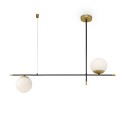 Moderne hangende plafondlamp metaal 2 bollen Nostalgia Maytoni Aanbieding