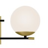 Wandlamp zwart goud met 2 witte bollen Nostalgia Maytoni Sx Verkoop