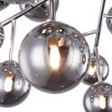 Plafondlamp chroom met glazen bollen rookglas Dallas Maytoni Kortingen