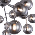 Plafondlamp chroom met glazen bollen rookglas Dallas Maytoni Korting