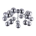 Plafondlamp chroom met glazen bollen rookglas Dallas Maytoni Aanbod