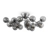 Plafondlamp chroom met glazen bollen rookglas Dallas Maytoni Aanbieding