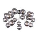 Plafondlamp chroom met glazen bollen rookglas Dallas Maytoni Verkoop