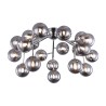 Plafondlamp chroom met glazen bollen rookglas Dallas Maytoni Verkoop
