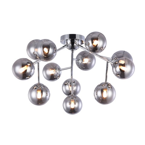 Moderne plafondlamp chroom met glazen bollen Dallas Maytoni Aanbieding