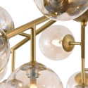 Plafondlamp woonkamer bollen glas metaal goud Dallas Maytoni Korting
