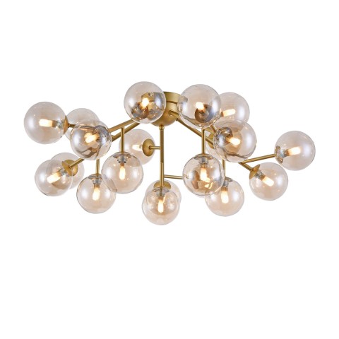 Plafondlamp woonkamer glazen bollen goud metaal Dallas Maytoni Aanbieding