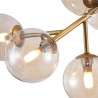 Plafondlamp messing met glazen bollen Dallas Maytoni Korting