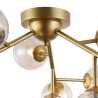 Plafondlamp messing met glazen bollen Dallas Maytoni Aanbod