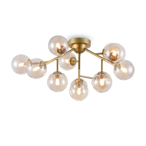 Plafondlamp messing met glazen bollen Dallas Maytoni Aanbieding