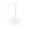 Moderne hanglamp met glazen bollen chroom Dallas Maytoni Catalogus