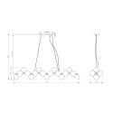 Hanglamp met chroom bollen voor woonkamer tafel Dallas Maytoni Keuze