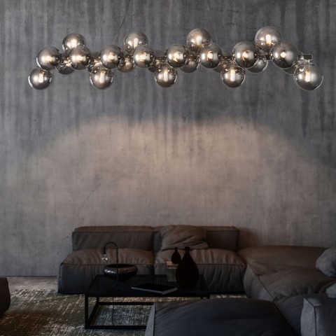 Hanglamp met chroom bollen voor woonkamer tafel Dallas Maytoni Aanbieding