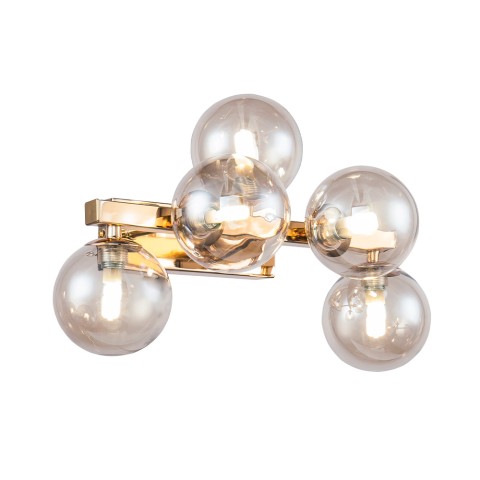 Moderne wandlamp gouden lamp glazen bollen Dallas Maytoni