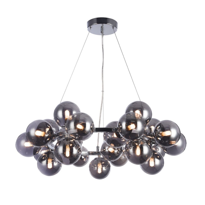 Moderne hanglamp met 25 chromen bollen Dallas Maytoni Aanbieding Moderne hanglamp met 25 chromen bollen Dallas Maytoni Aanbieding