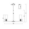 Moderne messing kroonluchter plafondlamp met 8 lampen Fortano Maytoni Kortingen
