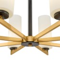 Messing kroonluchter moderne plafondlamp 8 lampen Fortano Maytoni Korting