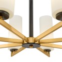 Moderne messing kroonluchter plafondlamp met 8 lampen Fortano Maytoni Korting