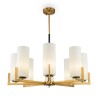 Moderne messing kroonluchter plafondlamp met 8 lampen Fortano Maytoni Verkoop