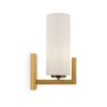 Klassieke wandlamp van messing met wit glas Fortano Maytoni Aanbod