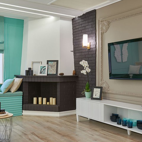 Klassieke wandlamp van messing met wit glas Fortano Maytoni Aanbieding