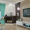 Klassieke wandlamp van messing met wit glas Fortano Maytoni Aanbieding