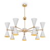 Hanglamp met draaiende kegelvormige lichtdiffusers Vesper Maytoni Kortingen