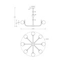 Klassieke bol hanglamp plafond Rendez-Vous Maytoni Aanbod
