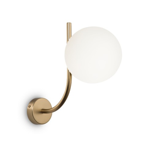 Wandlamp met messing arm en matte witte bol Vesper Maytoni Aanbieding