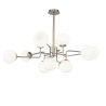 Moderne hanglamp met 12 opaalglazen bollen Erich Maytoni Aanbod
