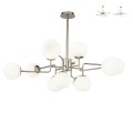 Moderne hanglamp met 12 opaalglazen bollen Erich Maytoni Aanbieding