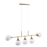 Moderne hanglamp met glazen bollen in wit Erich Maytoni Korting