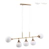 Moderne hanglamp met glazen bollen in wit Erich Maytoni Verkoop
