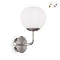 Wandlamp met bolvormige kap wit Erich Maytoni Aanbieding
