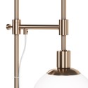 Gouden vloerlamp met witte bolvormige kap Erich Maytoni Verkoop