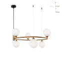 Hanglamp woonkamer ringvormig met 6 lichts Maytoni Ring Verkoop